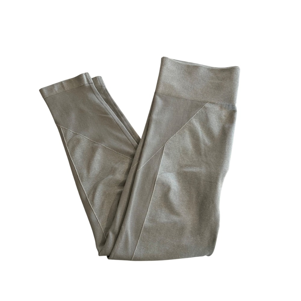 Aerie Chill Play Move Leggings Womens Medium Gray Seamless High Waisted Athletic